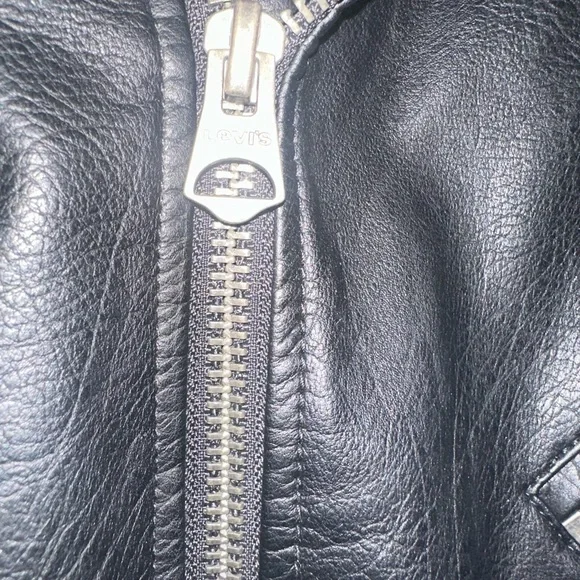 LEVI STRAUSS Black Biker Jacket - Picture 4 of 9